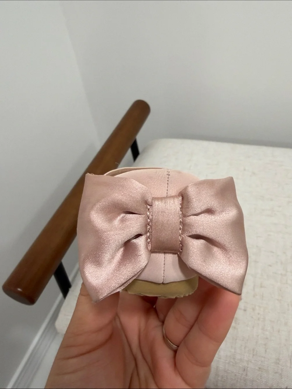 Cat & Jack Light Pink Bow Mary Jane Dress Shoes